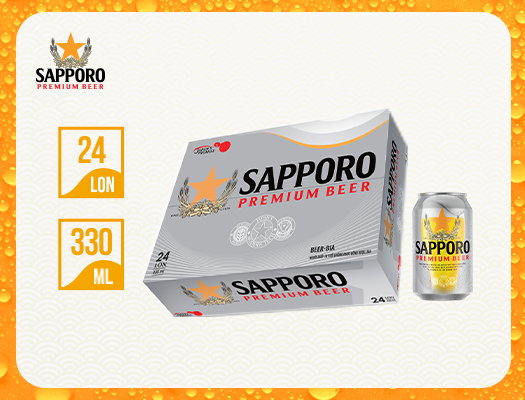 Sapporo Premium 24 lon 330ml